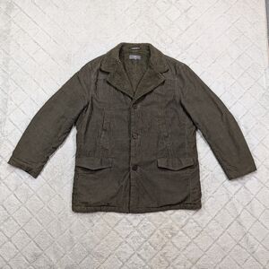 Vince Jacket Mens XXL Green Corduroy Barn Chore Sherpa Fleece Lined Button Up